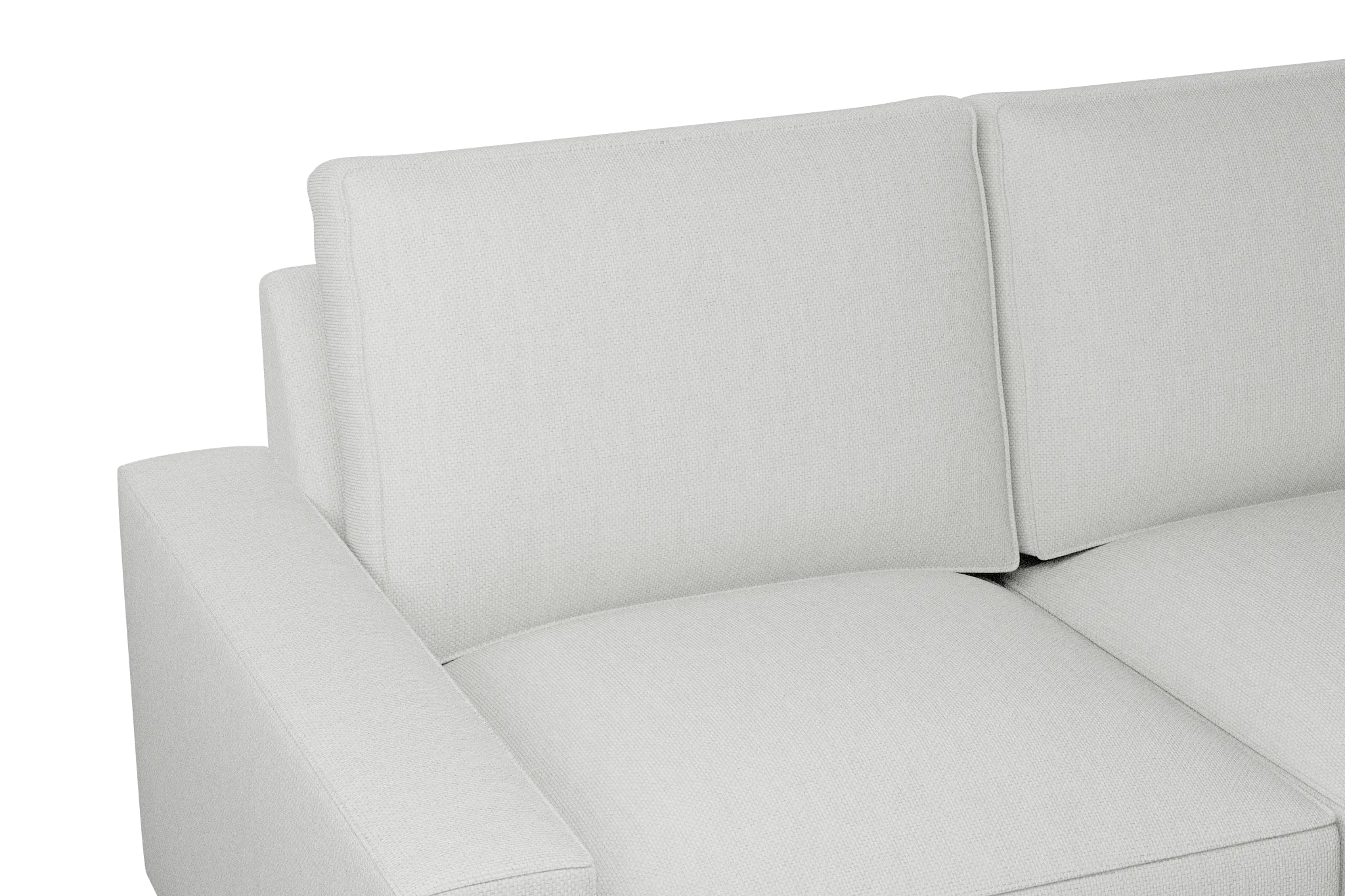 Edgewater Revenue White Large Right Chaise Sectional