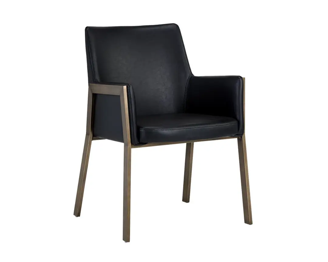 Liana Black Upholstered Arm Chair Liana Black Upholstered Arm Chair