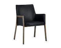 Liana Black Upholstered Arm Chair