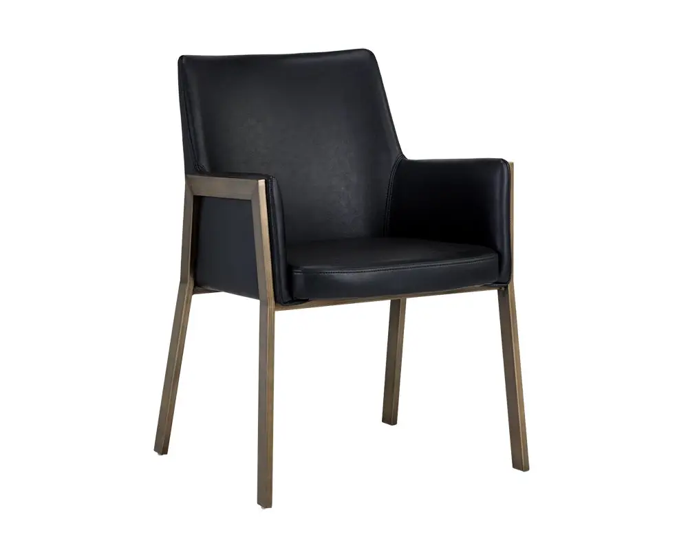 Liana Black Upholstered Arm Chair Liana Black Upholstered Arm Chair