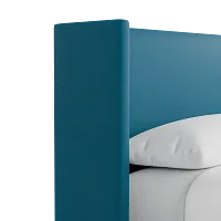 Captiva Joya Teal 48" Upholstered Shelter Bed