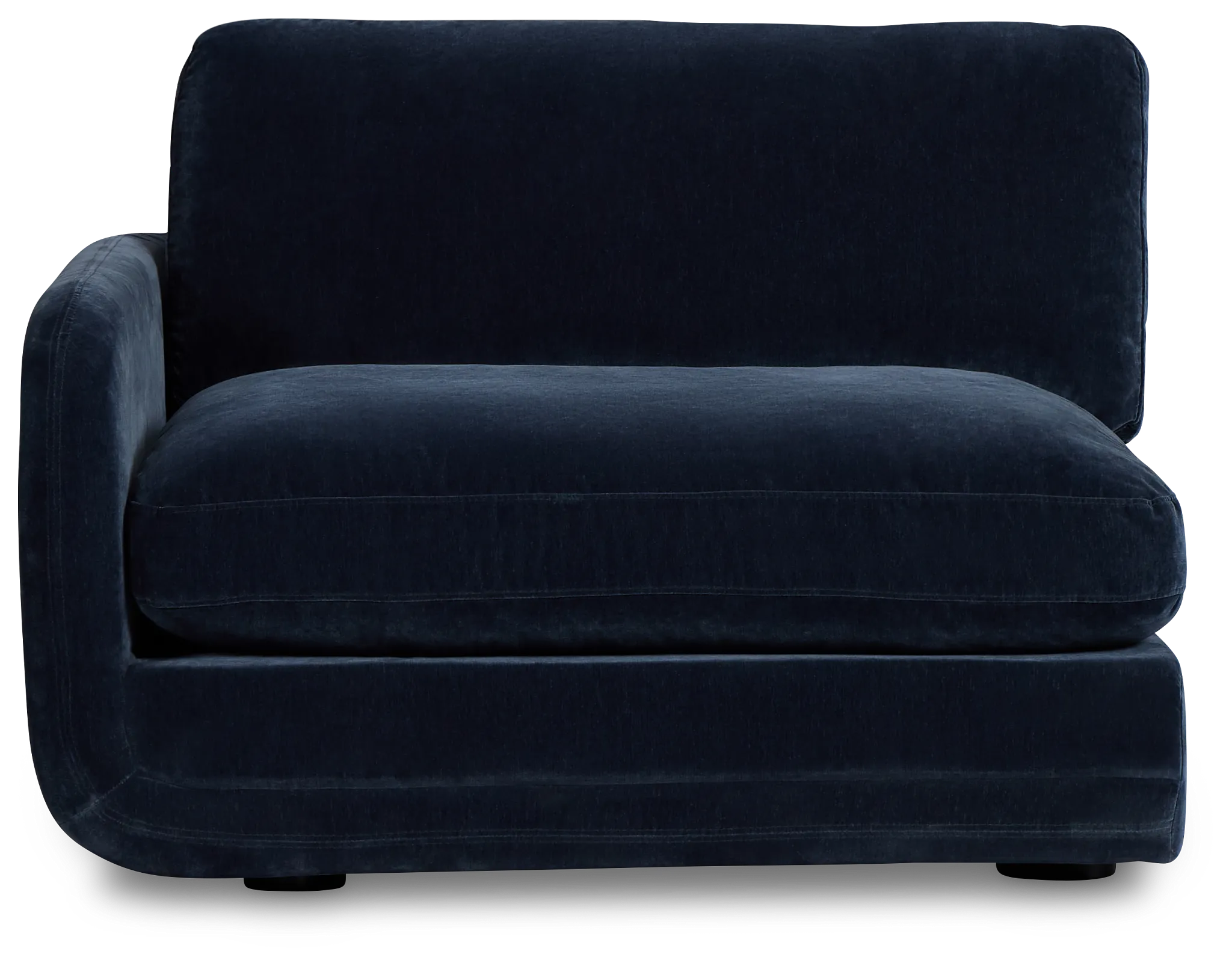 Jules Dark Blue Velvet Left Chair