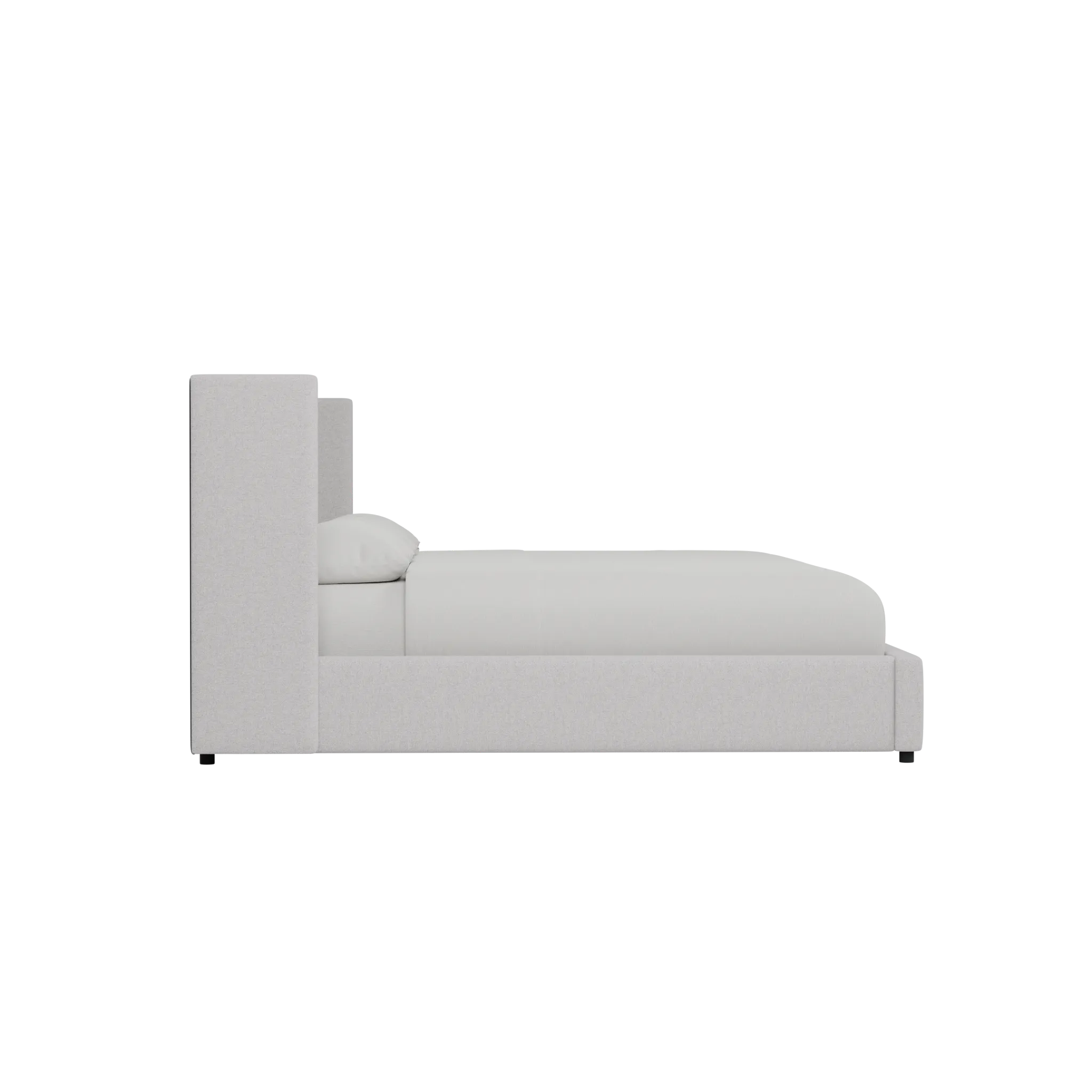 Captiva Elite Gray 48" Upholstered Shelter Bed
