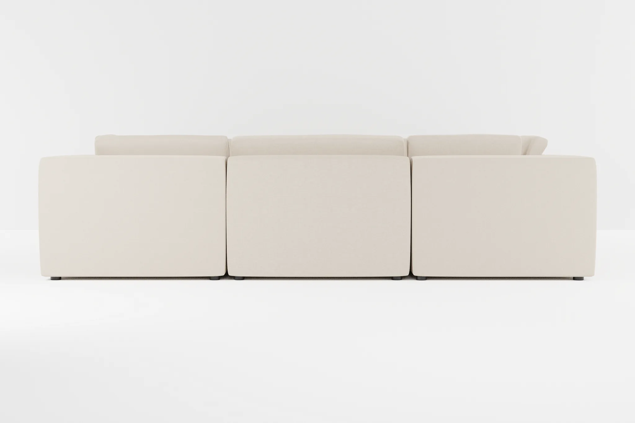 Destin Suave Beige Fabric 8-piece Modular Sectional