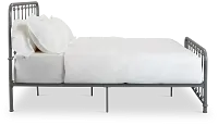 Rory Gray Metal Panel Bed