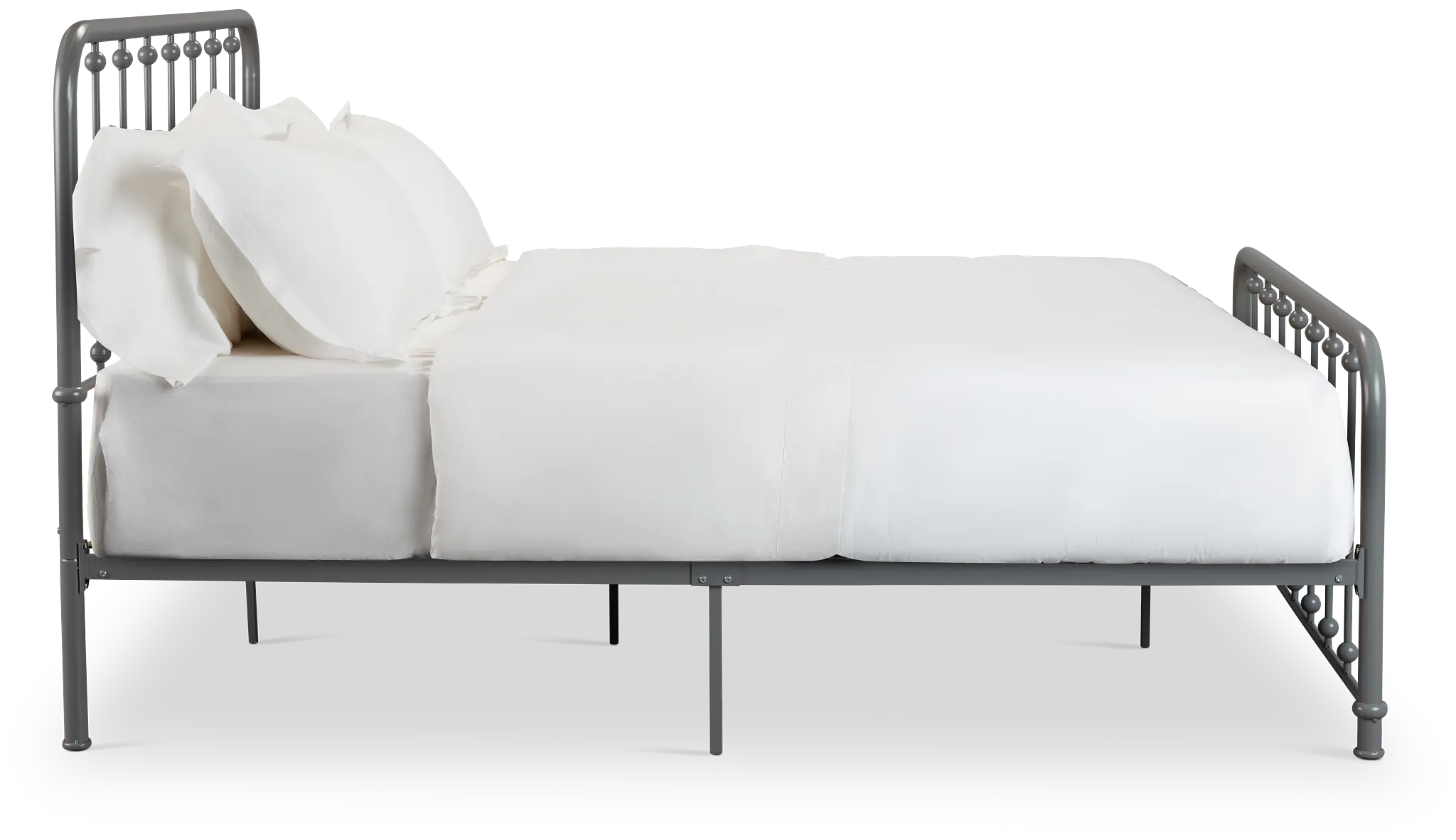 Rory Gray Metal Panel Bed