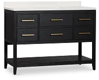Alden Black 48" Single Bathroom Vanity