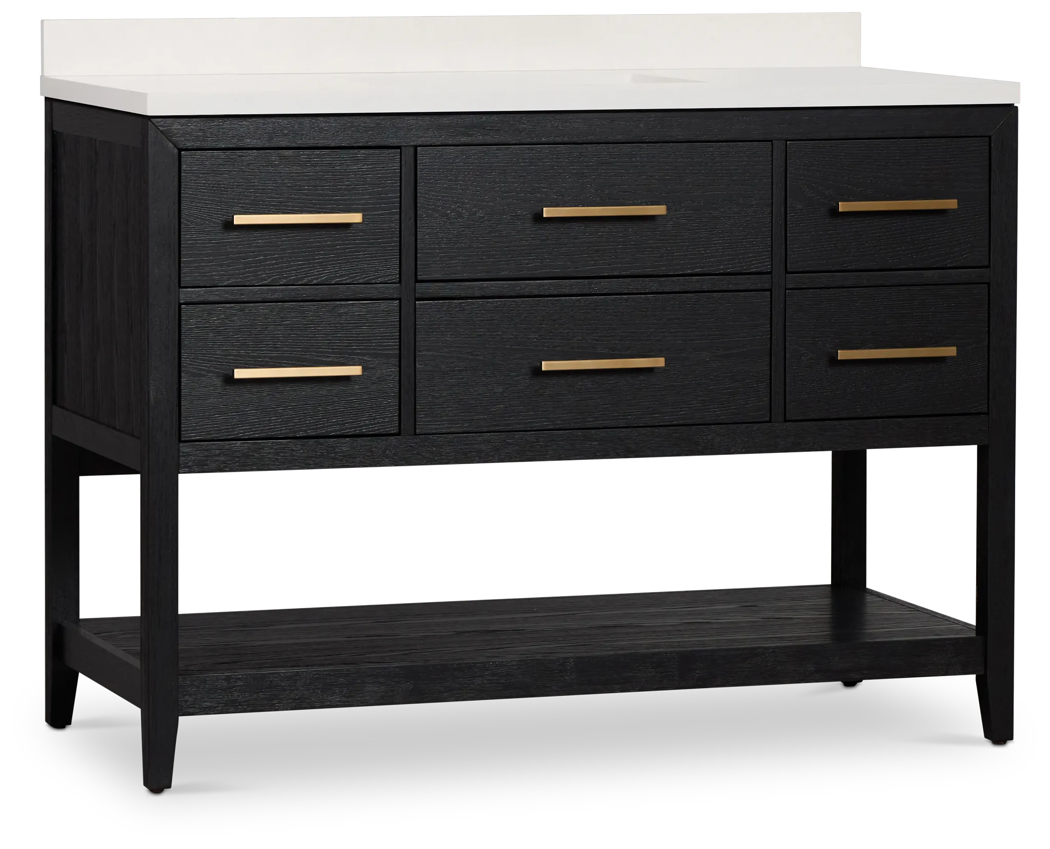 Alden Black 48" Single Bathroom Vanity