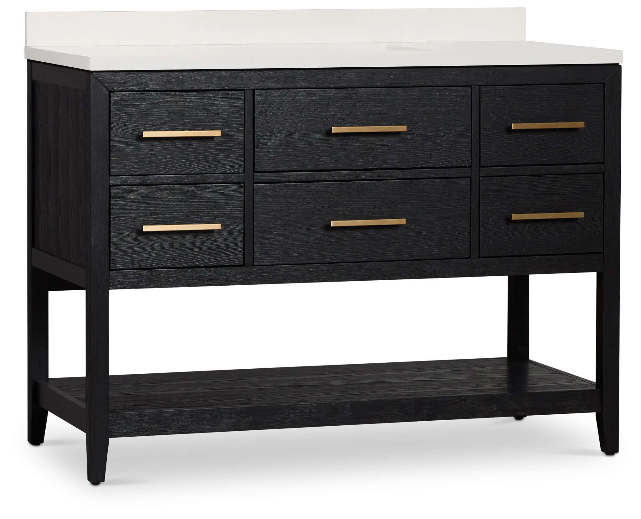 Alden Black 48" Single Bathroom Vanity Alden Black 48" Single Bathroom Vanity