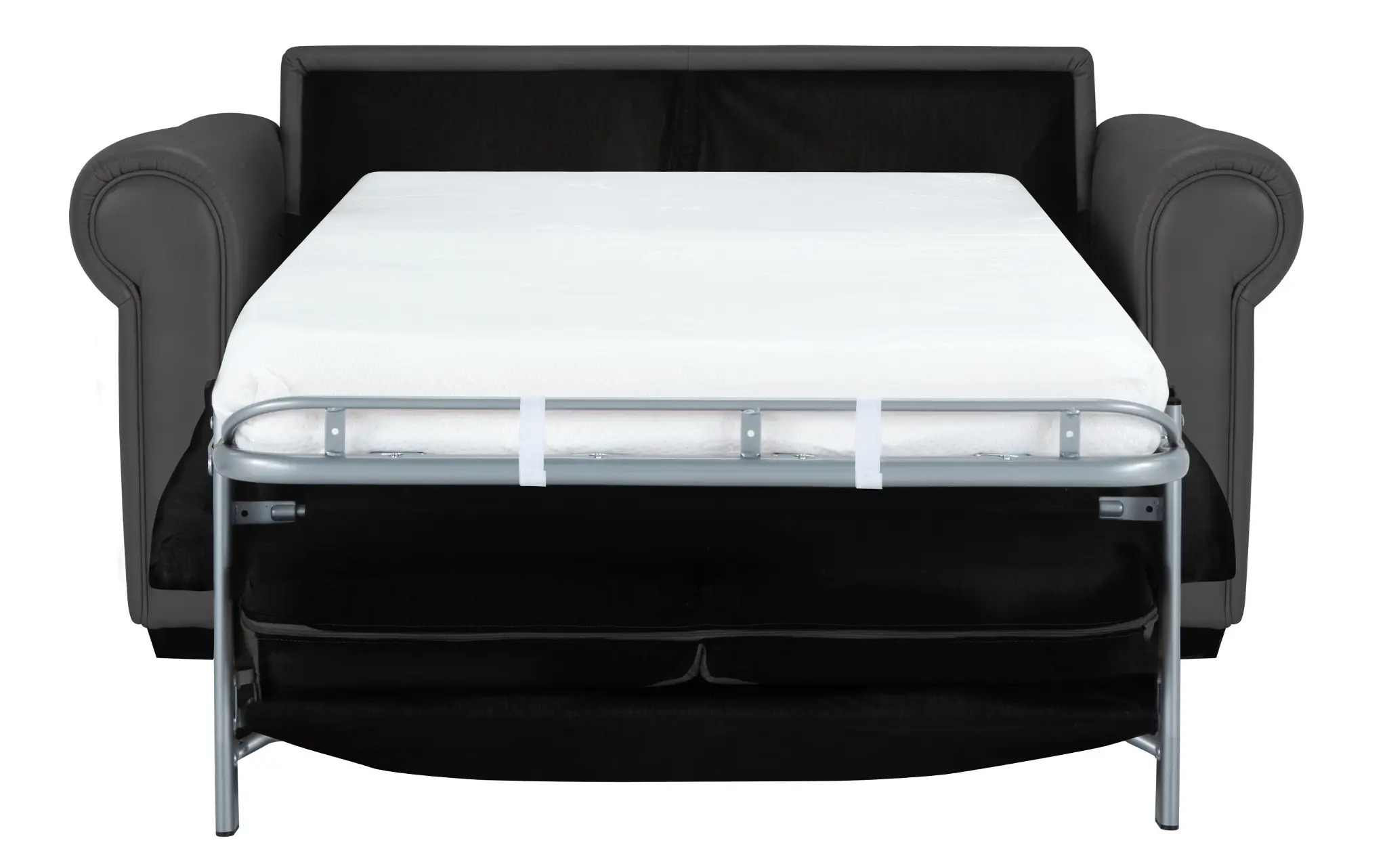 Lincoln Dark Gray Lthr/vinyl Memory Foam Sleeper Lincoln Dark Gray Lthr/vinyl Memory Foam Sleeper