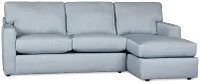 Rhodes Light Blue Fabric Right Chaise Sectional