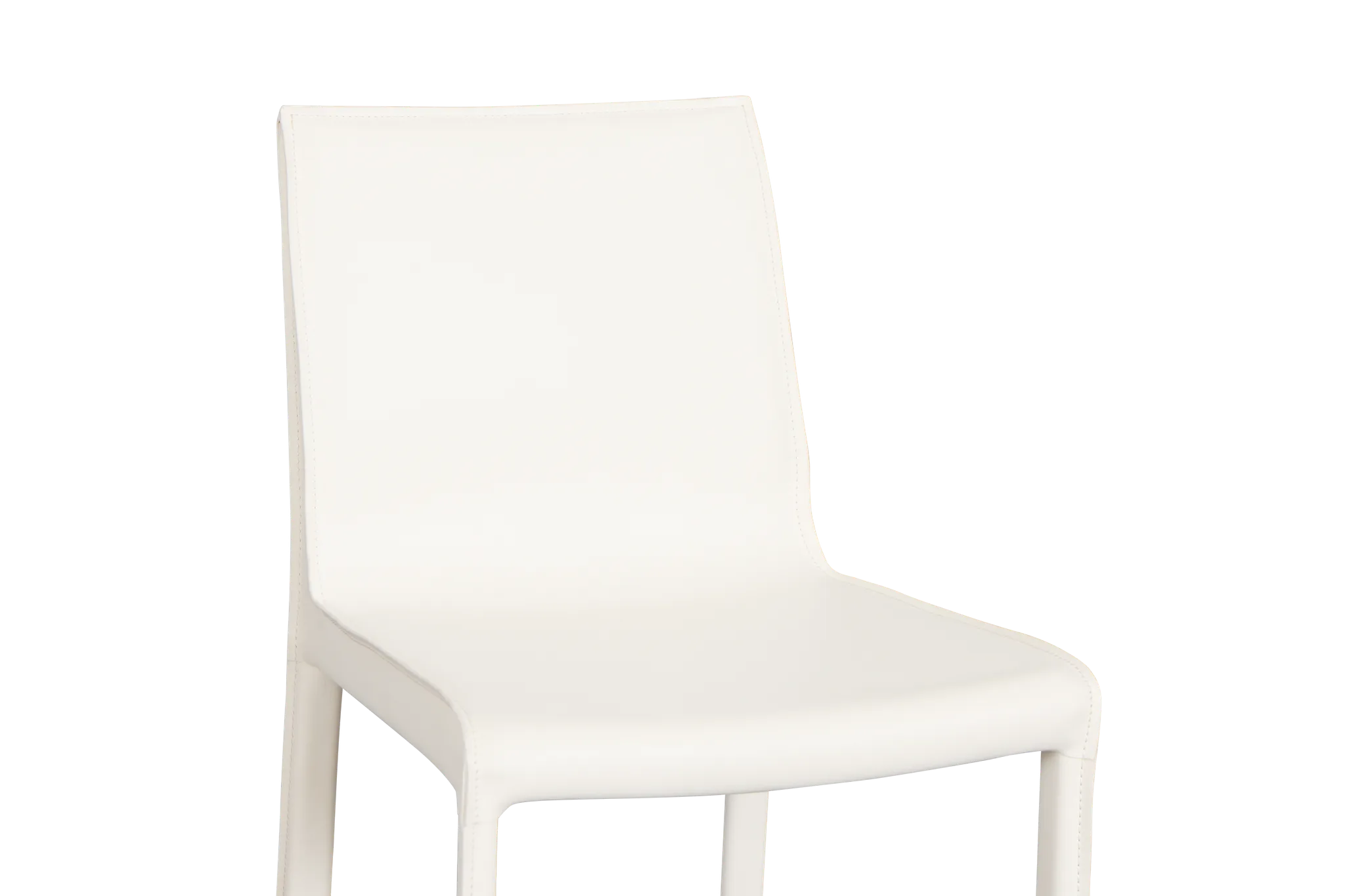 Lagos White 27" Upholstered Barstool
