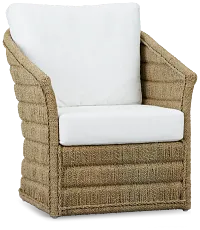 Torren Brown Woven Accent Chair