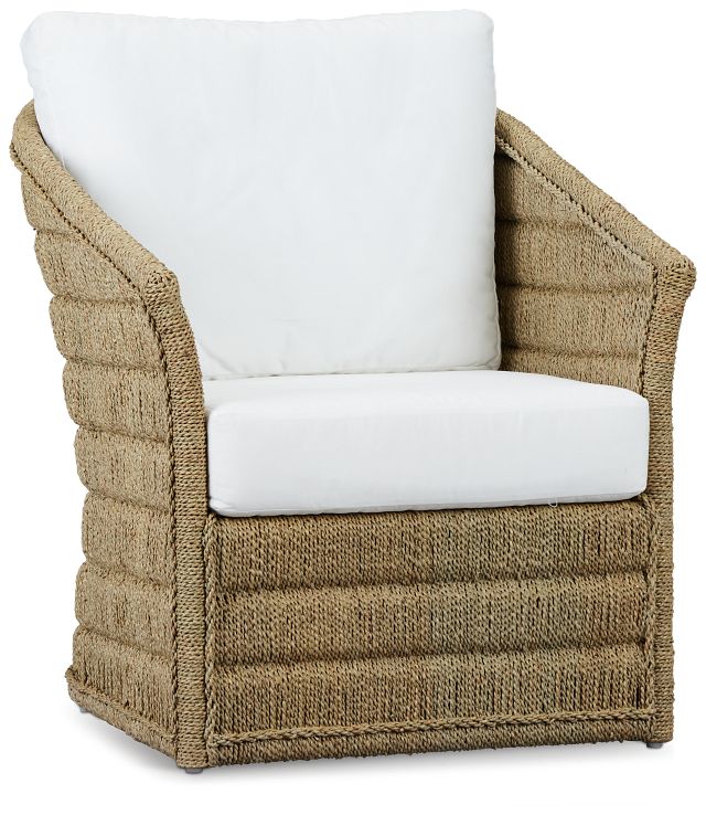 Torren Brown Woven Accent Chair