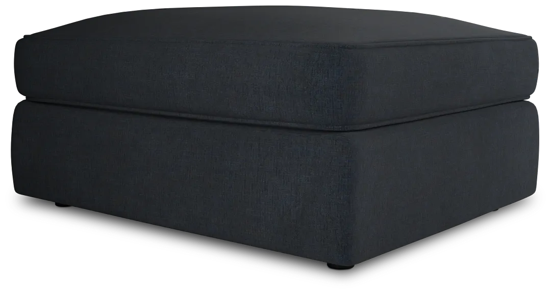 Siesta Victory Dark Blue Fabric Ottoman