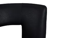 Zion Black Micro Swivel Accent Chair