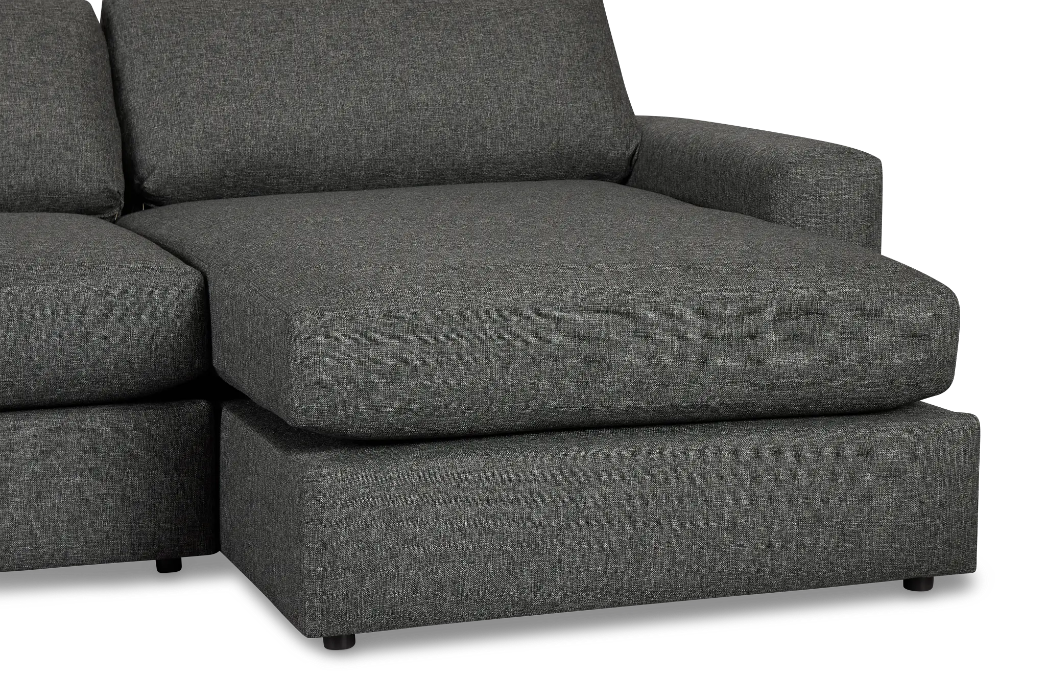 Brantley Dark Gray Fabric Small Right Chaise Sectional Brantley Dark Gray Fabric Small Right Chaise Sectional