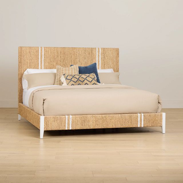 Nantucket Light Tone Woven Panel Bed