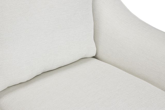 Avery White Fabric Sofa