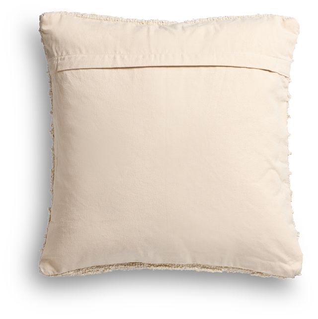 Kirby Ivory 22" Square Accent Pillow