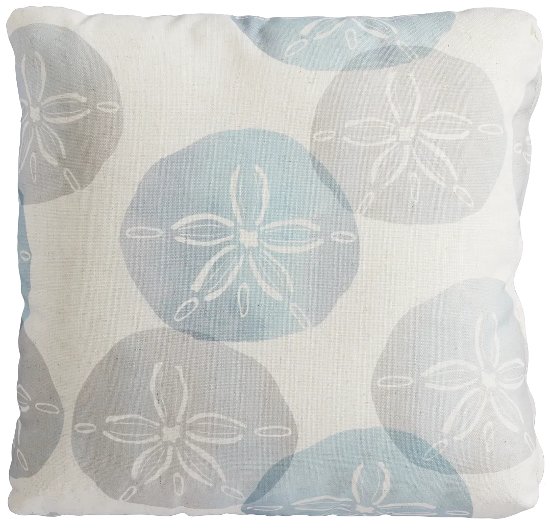 Sand Dollar Green 18" Accent Pillow