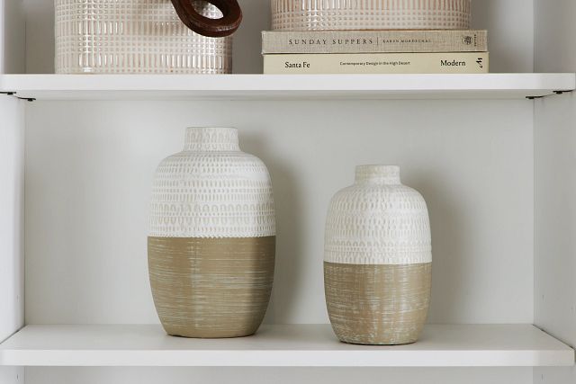 Leif Beige Small Vase