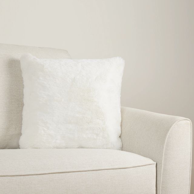 Kaycee White 18" Accent Pillow