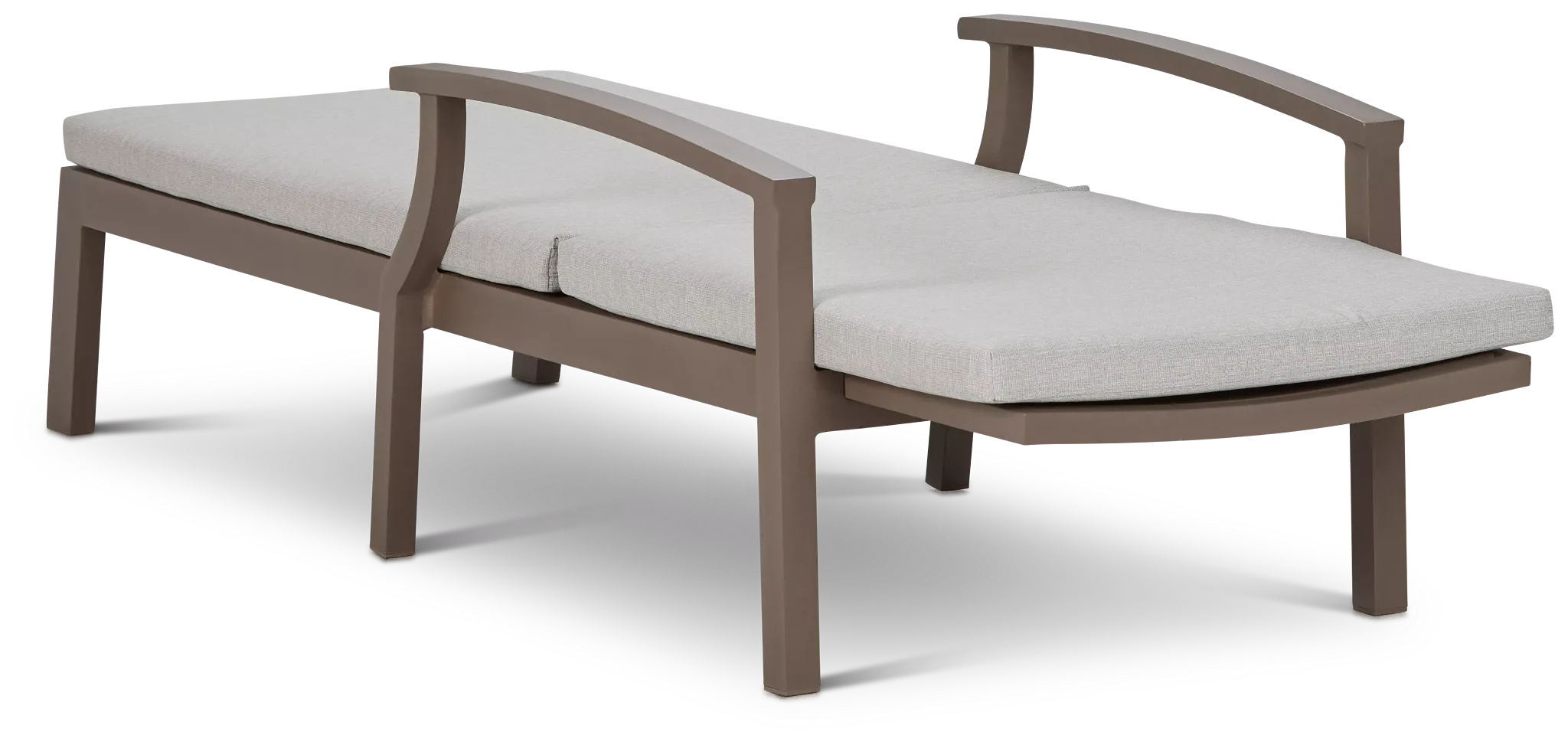 Raleigh Gray Aluminum Cushioned Chaise