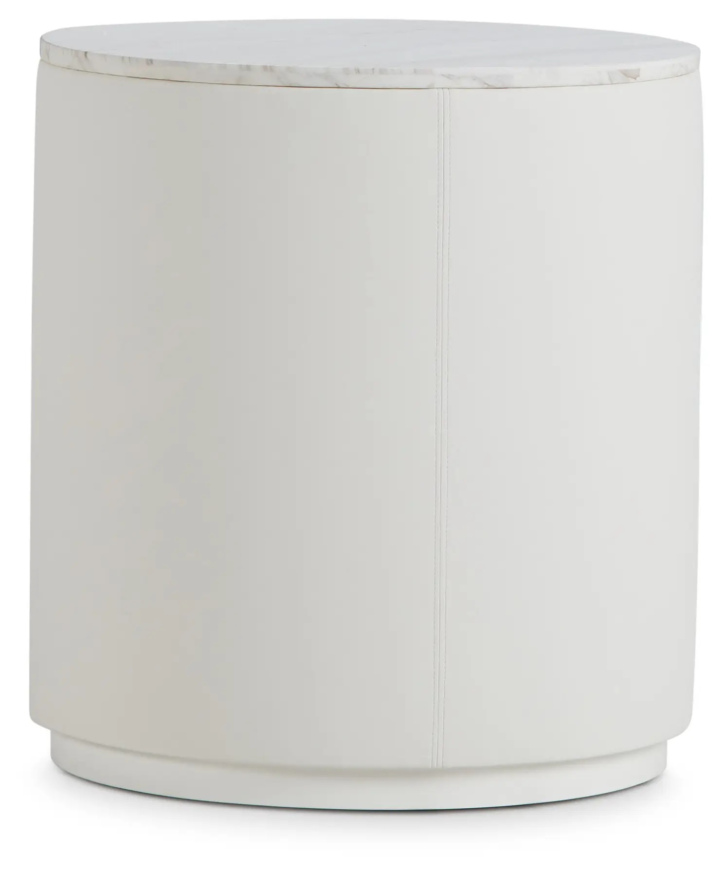 Ocean Drive White Marble Round End Table Ocean Drive White Marble Round End Table