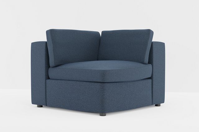 Destin Elite Dark Blue Fabric Corner Chair