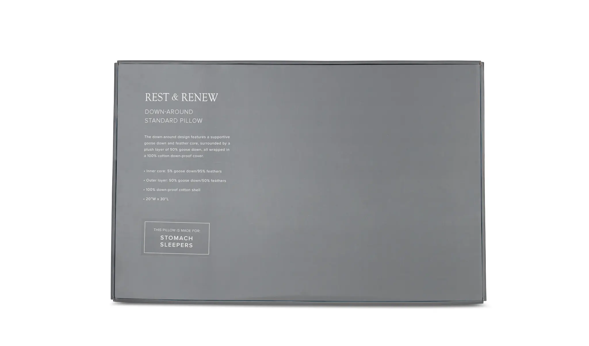 Rest & Renew Down Around Stomach Sleeper Pillow Rest & Renew Down Around Stomach Sleeper Pillow