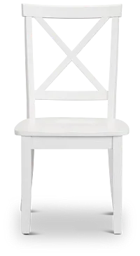 Woodstock White Wood Side Chair