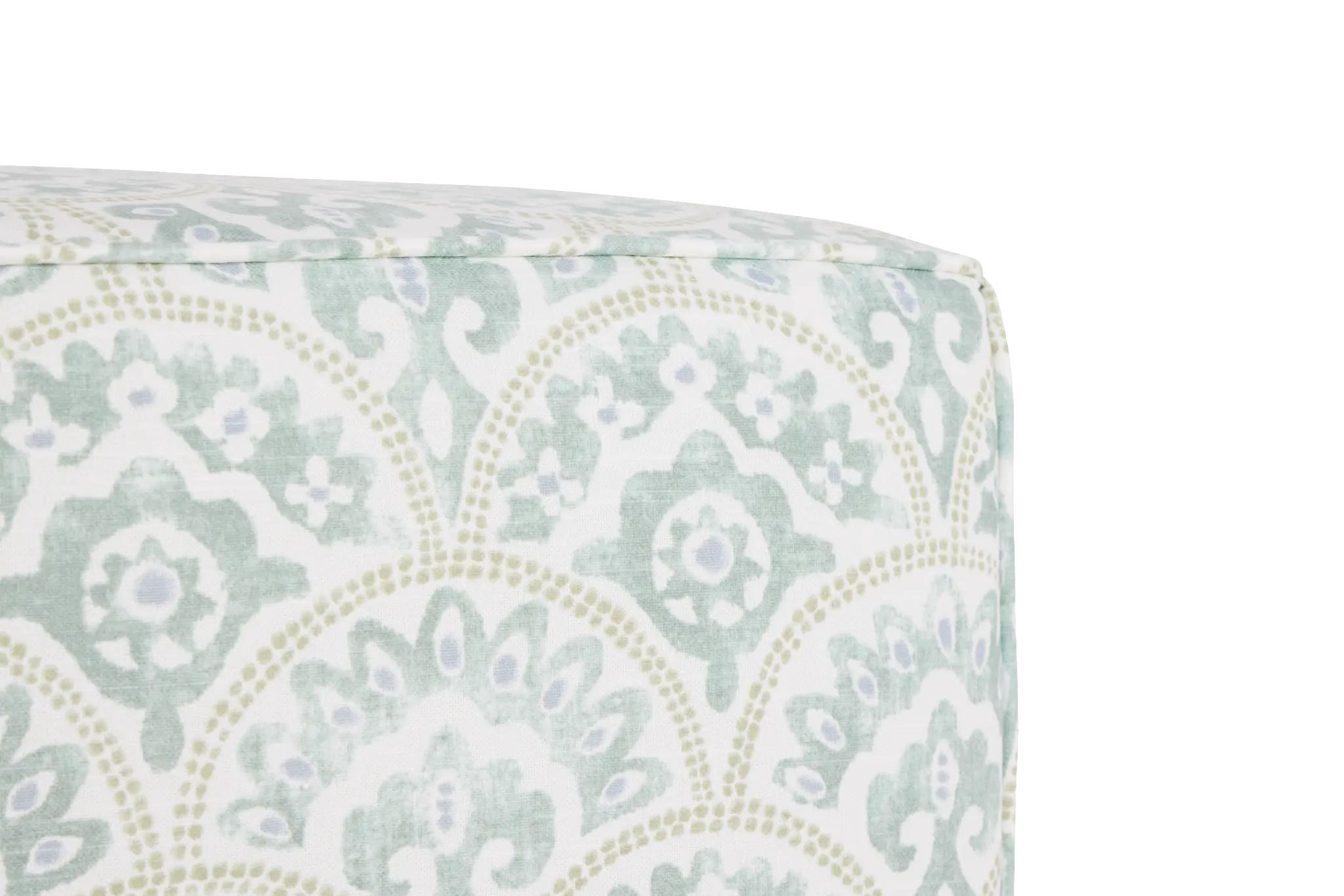 Tomini Green Fabric Accent Pouf Tomini Green Fabric Accent Pouf