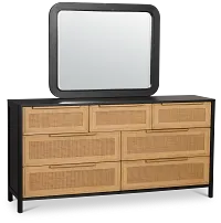 Pacific Two-tone 7-drawer Dresser & Mirror