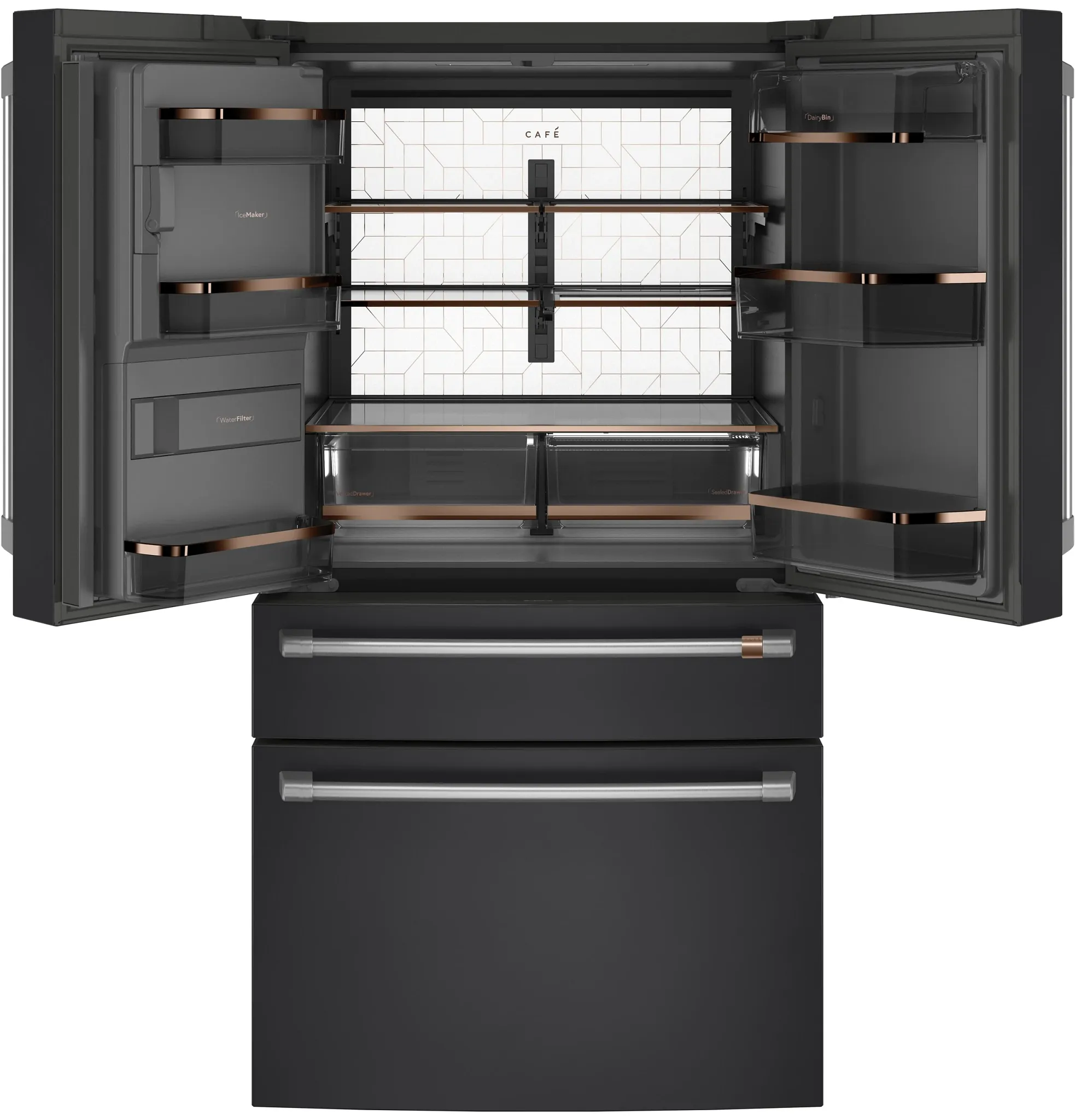 Cafe 22 Series Black French Door Refrigerator