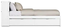 Charleston White Bookcase Bed With 2 Storage Drawers