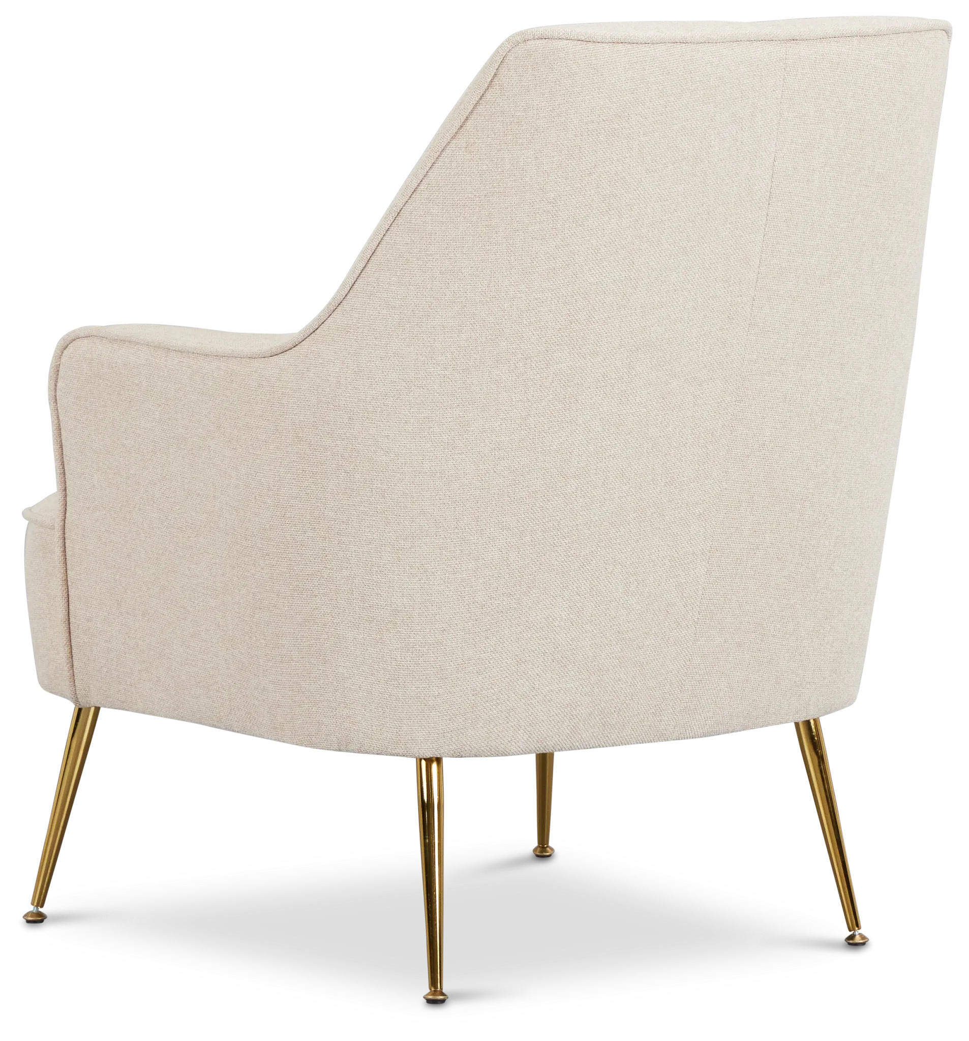 Lina Beige Fabric Accent Chair