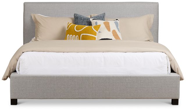 Monica Light Gray Uph Platform Bed