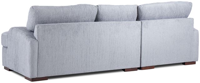 Alpha Light Gray Fabric Left Chaise Sectional