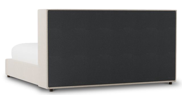 Captiva Revenue Beige 48" Upholstered Shelter Bed