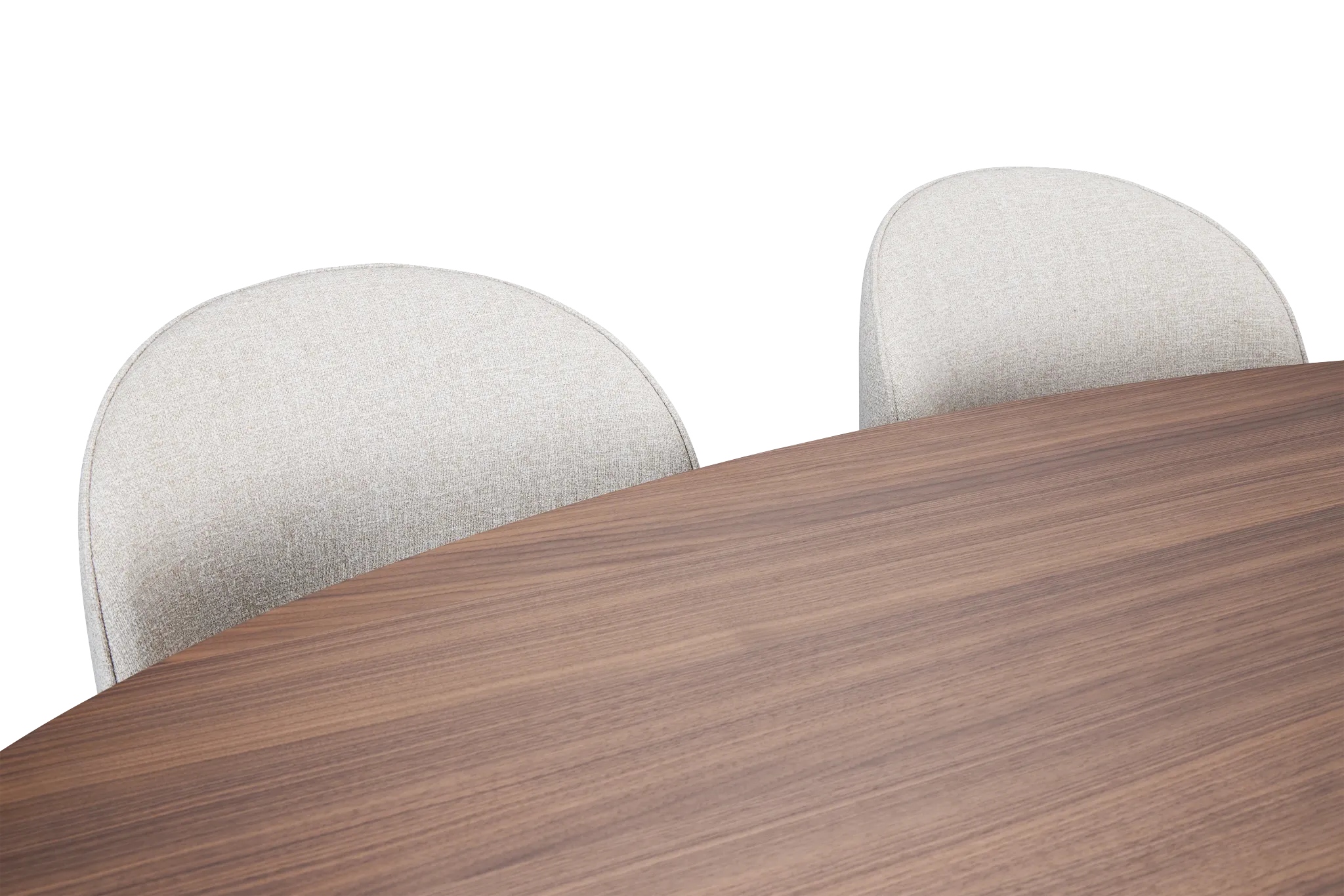 Nomad Mid Tone 78" Round Table & 4 Beige Upholstered Chairs