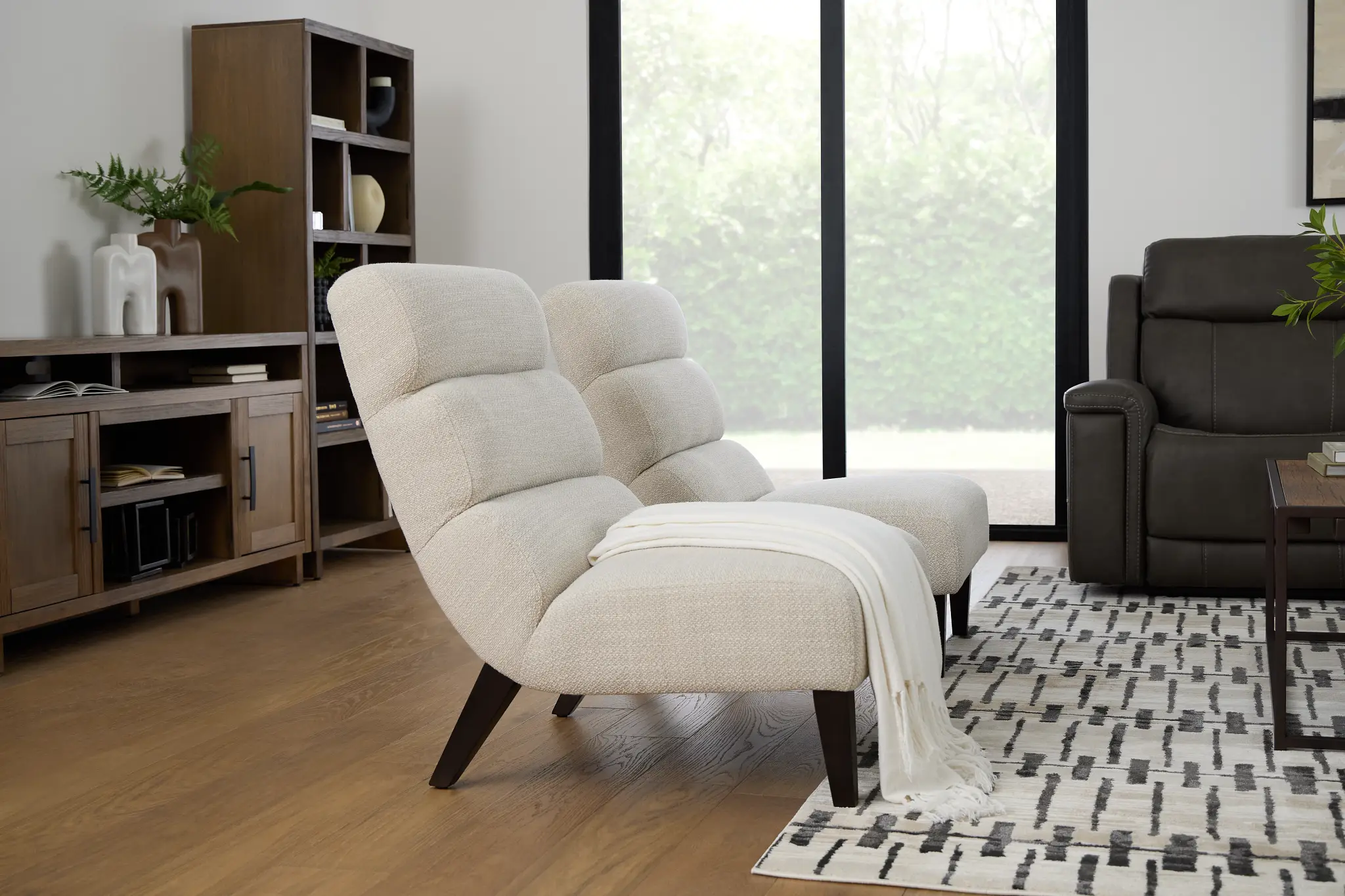 Emily Beige Fabric Accent Chair Emily Beige Fabric Accent Chair