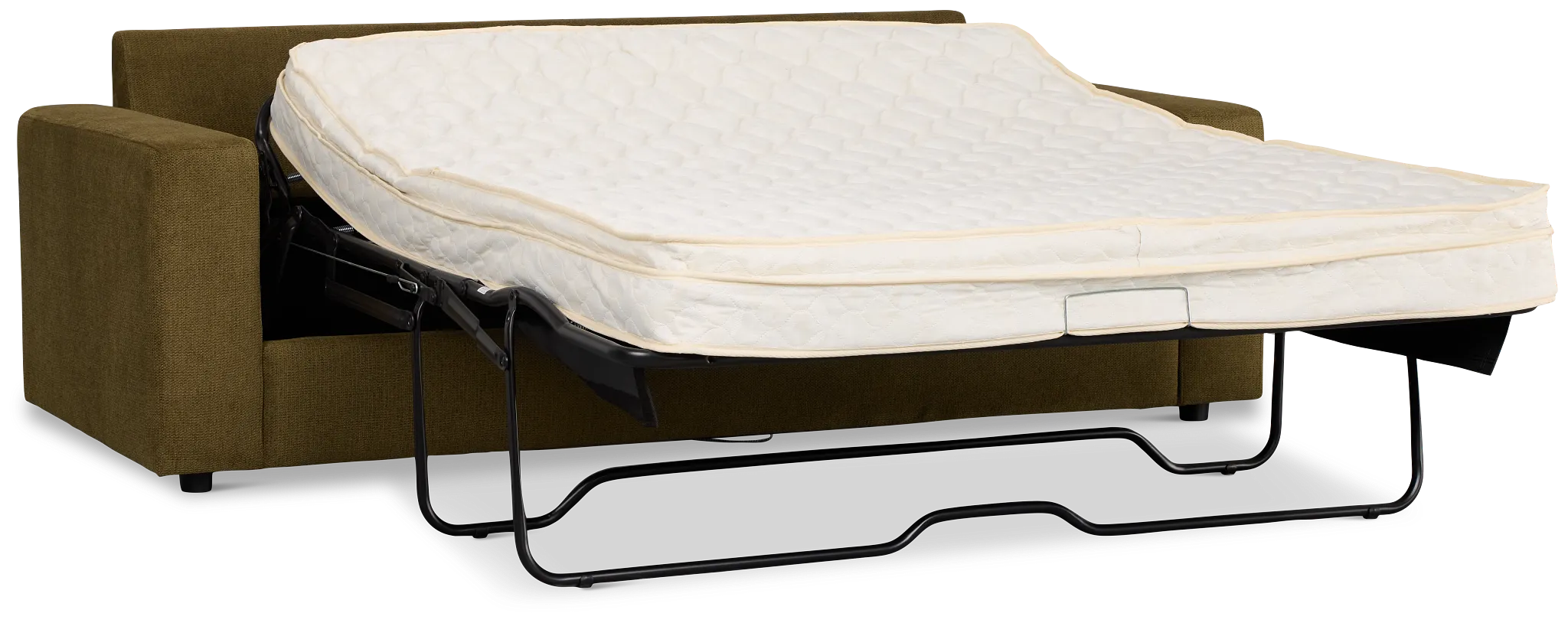 Carmen Green Fabric Innerspring Sleeper