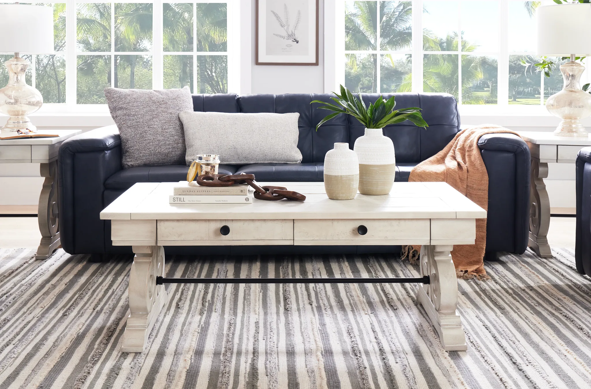 Sonoma Ivory Storage Coffee Table