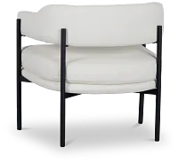 Sebby White Micro Accent Chair
