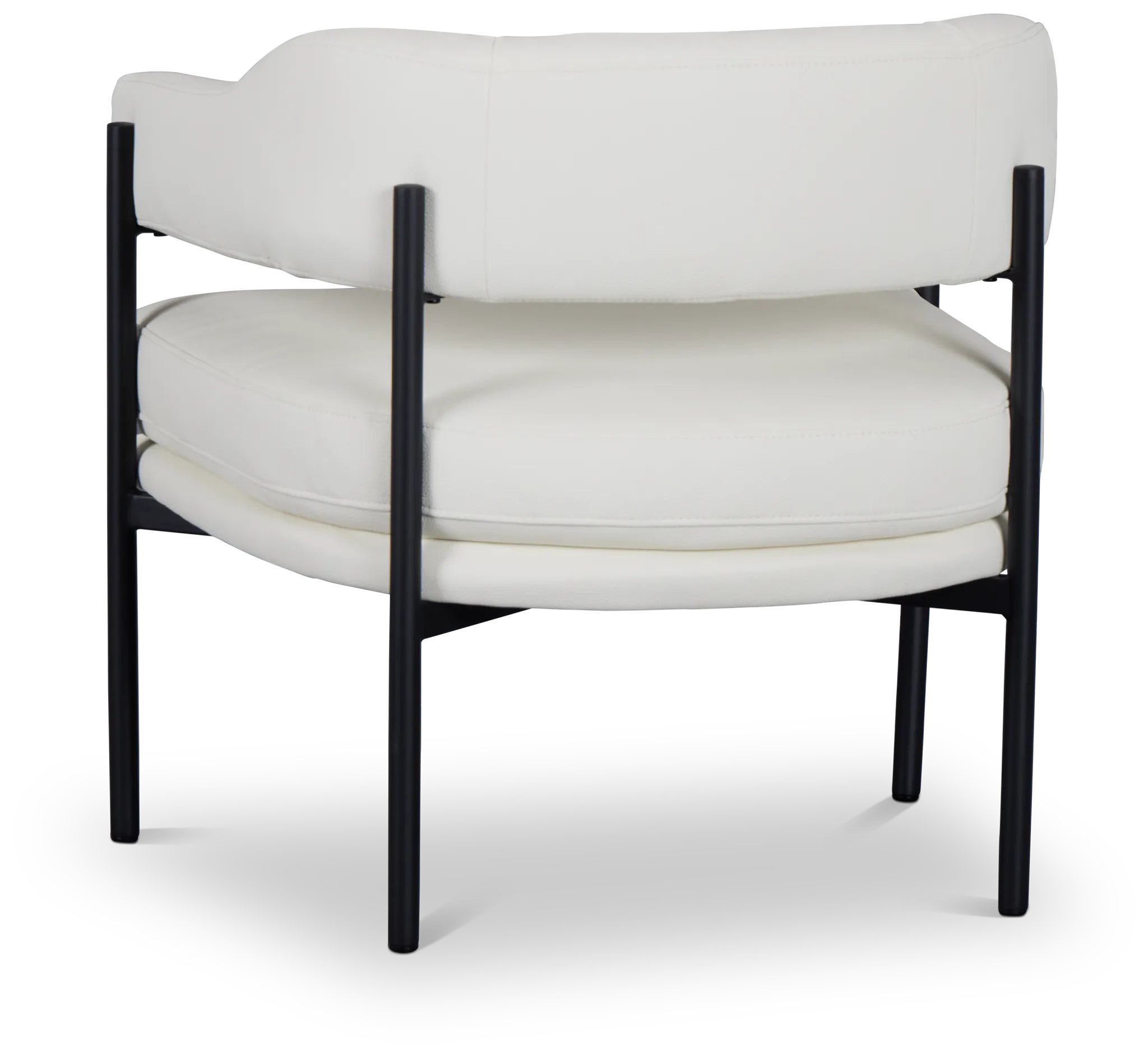 Sebby White Micro Accent Chair