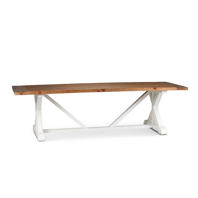 Hilton Two-tone 110" Rectangular Table