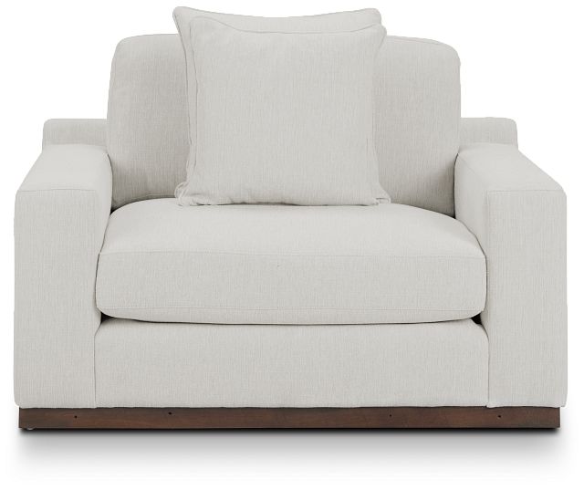 Mckenzie White Fabric Chair