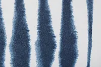 Salix Navy Fabric Accent Pouf