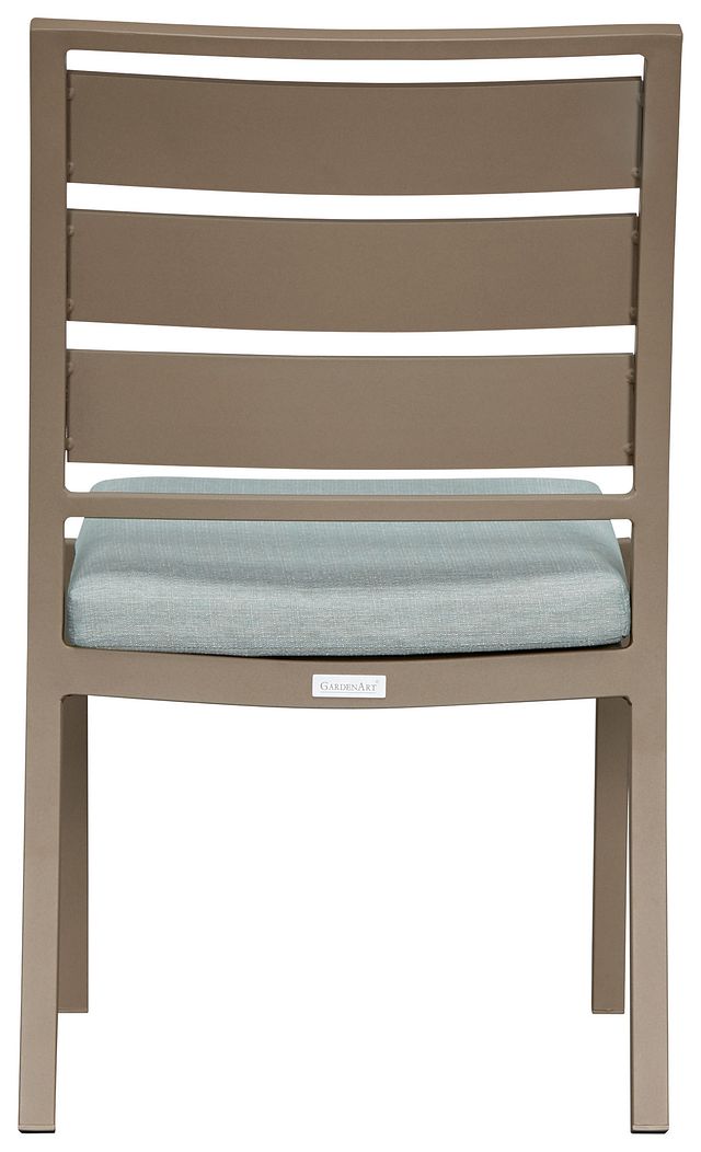 Raleigh Teal Aluminum Side Chair